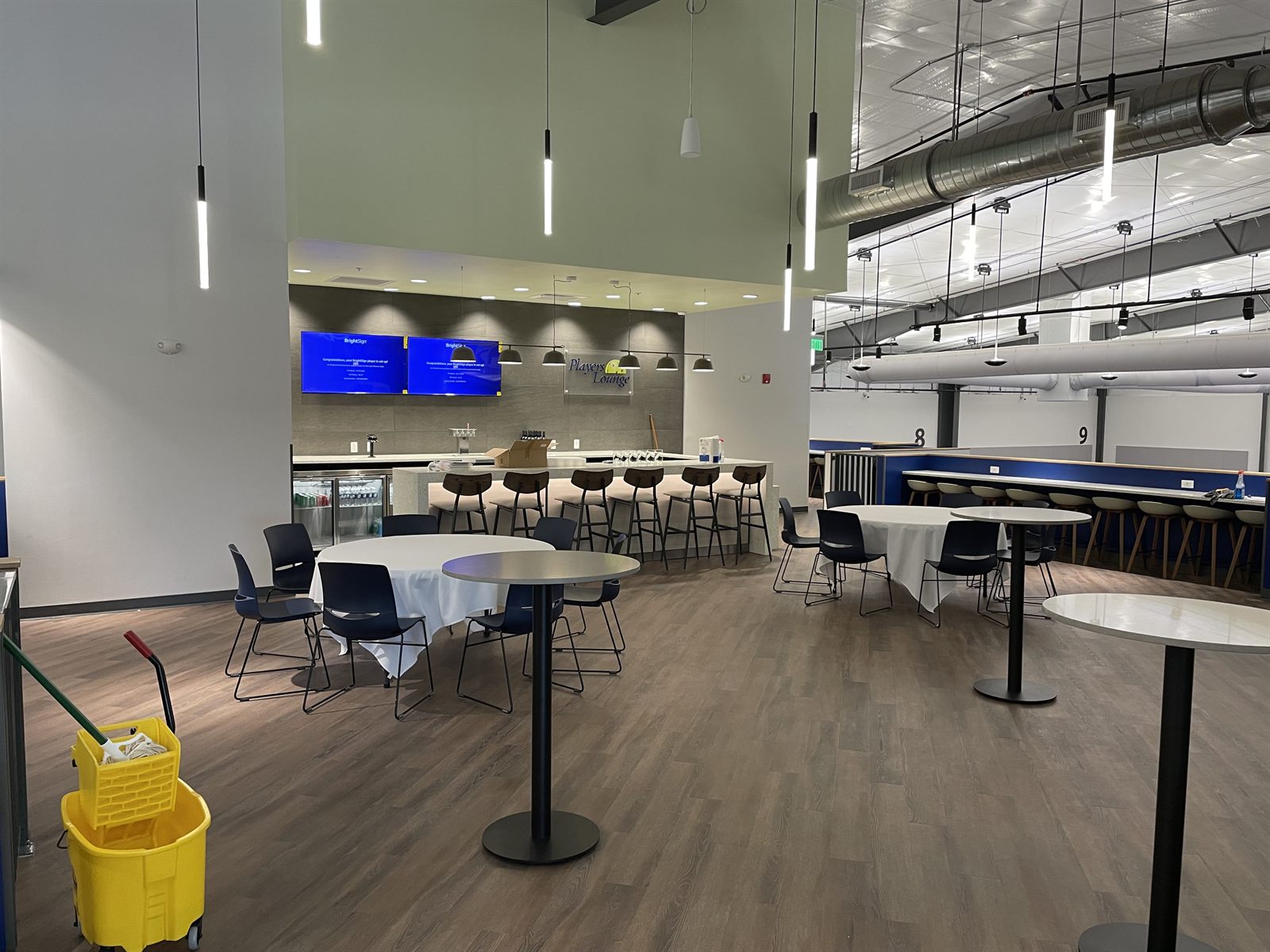 The Players Lounge bar and dining area